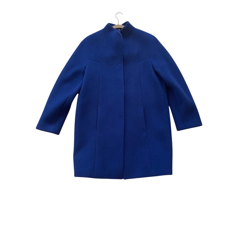 Elie Tahari Women's Royal Blue Wool Coat